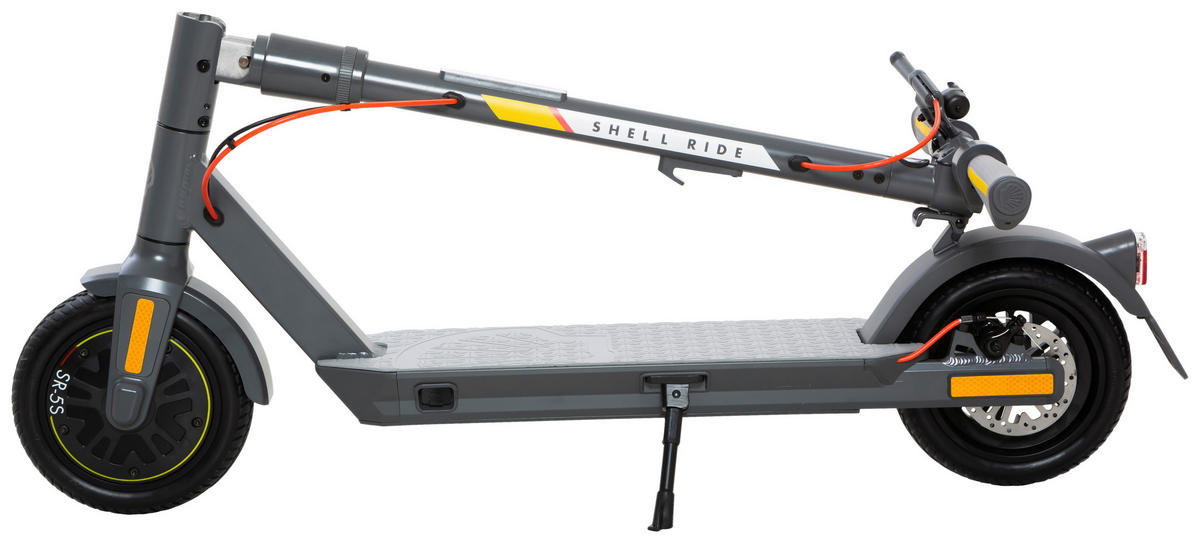 E-SCOOTER SHELL RIDE SR-5S CE  - Grau, KONVENTIONELL, Kunststoff/Metall (116/43/115cm)