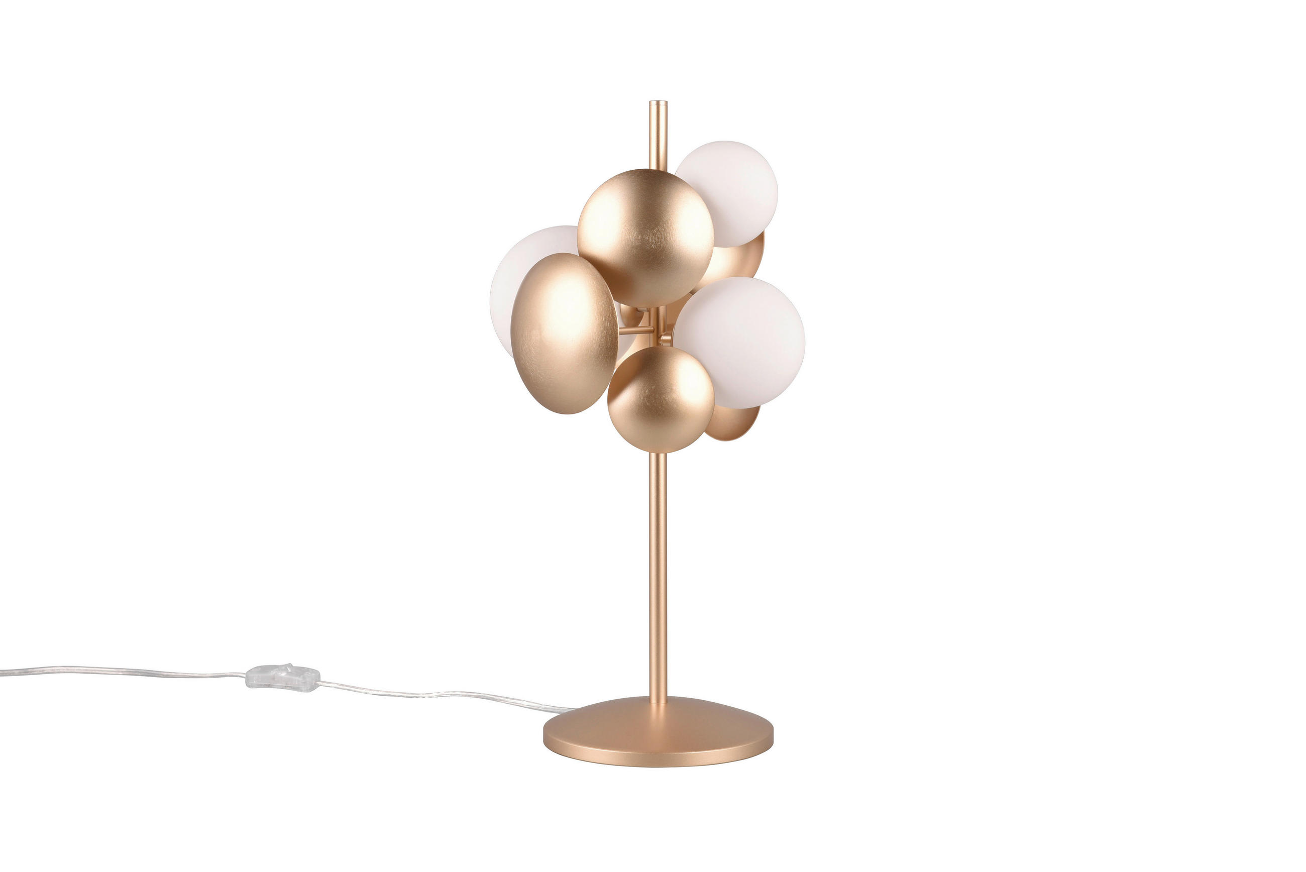 Trio Leuchten Tischleuchte Bubble Weiß 50 cm