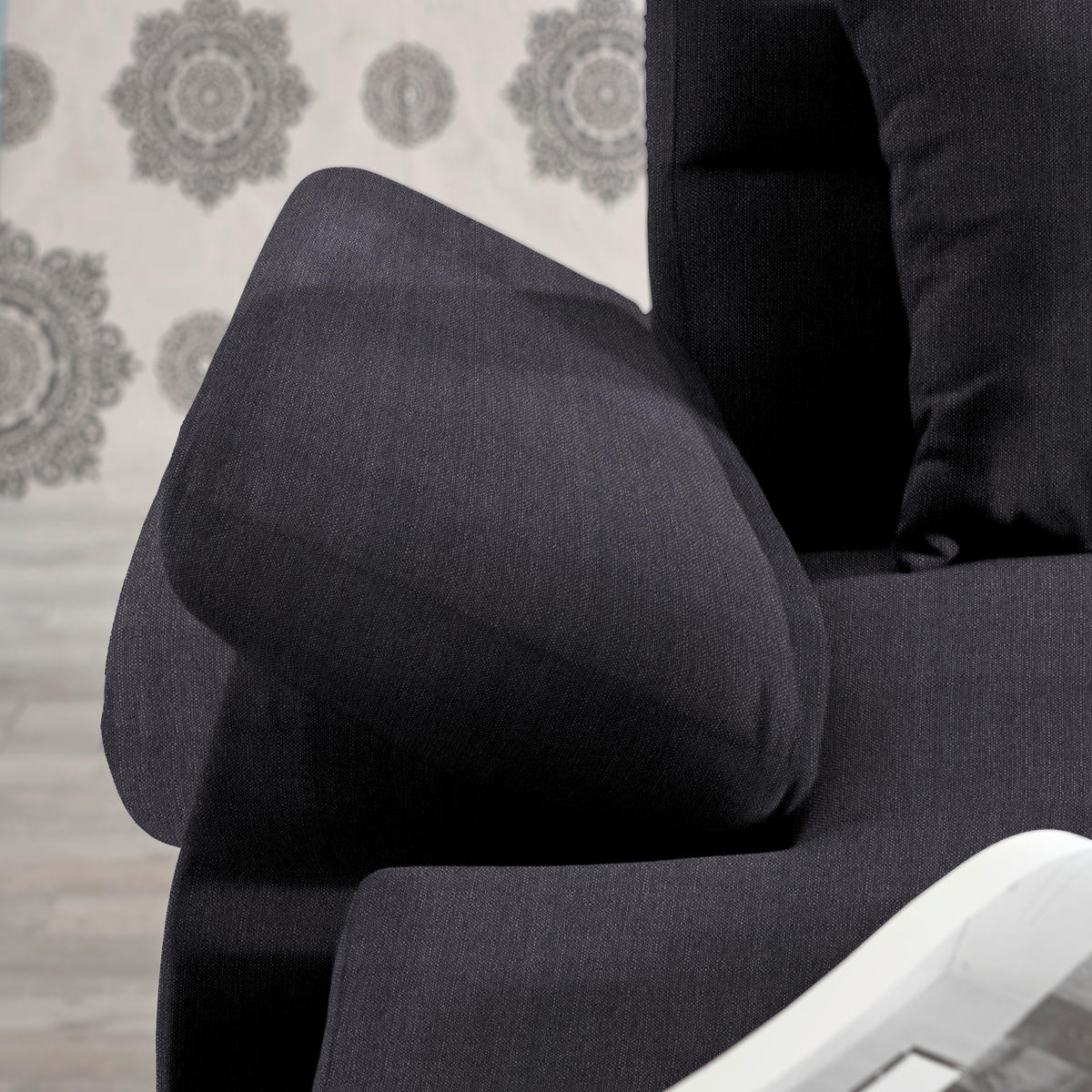 WOHNLANDSCHAFT in Webstoff Anthrazit  - Dunkelbraun/Anthrazit, Konventionell, Kunststoff/Textil (166/319/183cm) - Cantus