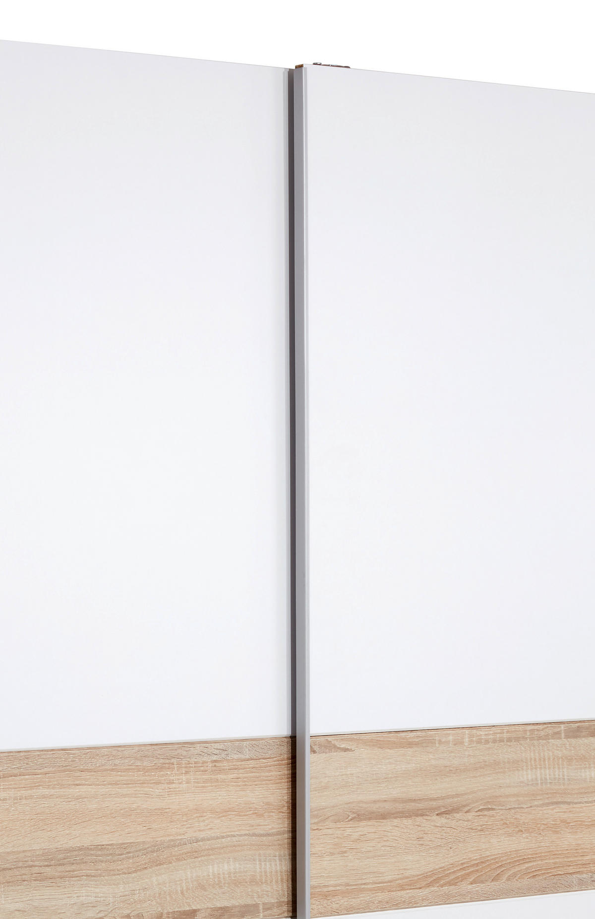 SKRIŇA S POS. DVER. – HOR.VED, biela, dub sonoma, 170/196/60 cm - biela/dub sonoma, Konventionell, kompozitné drevo/plast (170/196/60cm) - MID.YOU