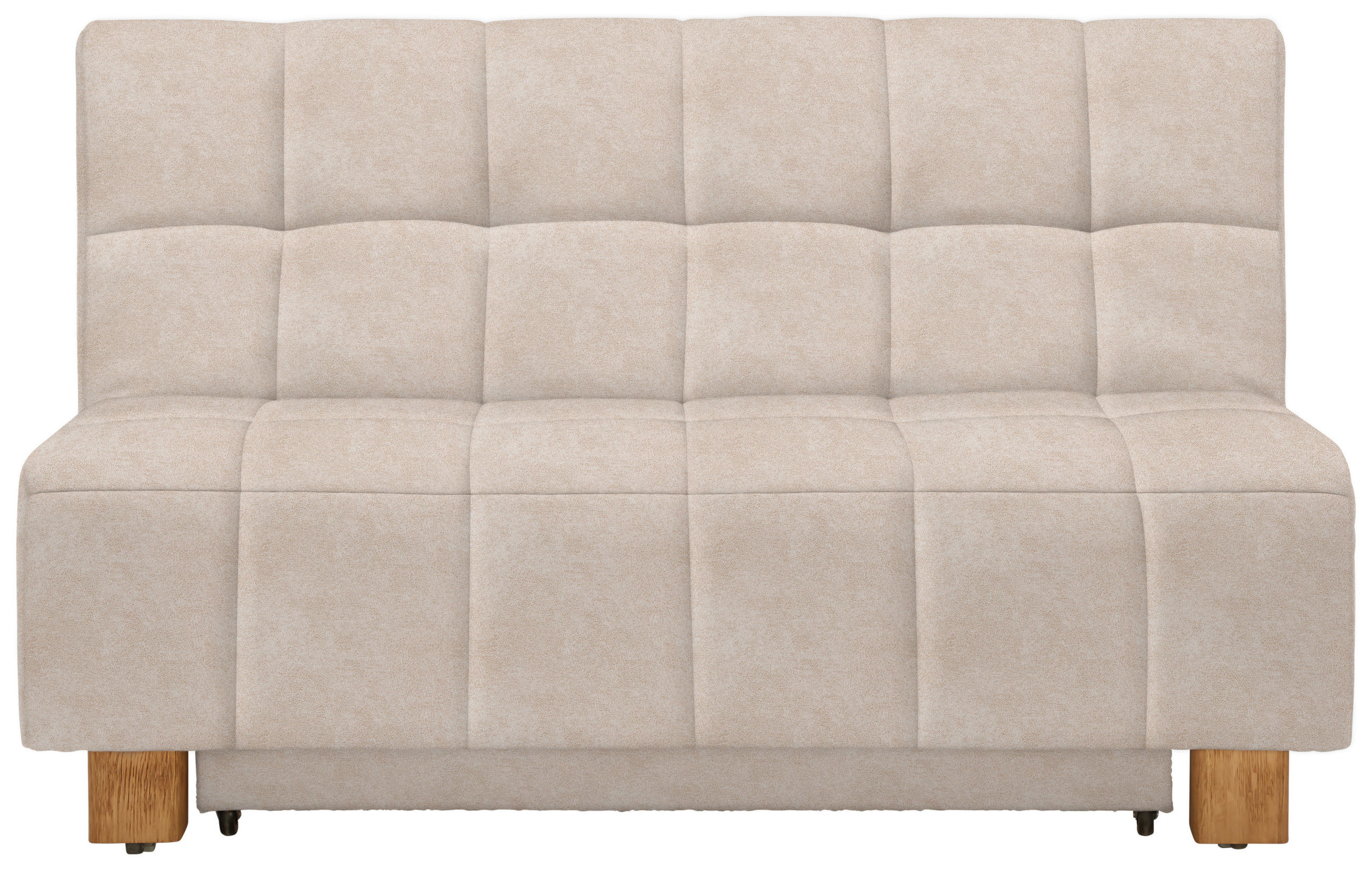 SCHLAFSOFA Textil Sandfarben  - Sandfarben/Naturfarben, Modern, Holz/Textil (145/92/102cm) - Novel
