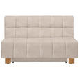 SCHLAFSOFA  in Flachgewebe Sandfarben  - Sandfarben/Naturfarben, MODERN, Holz/Textil (145/92/102cm) - Novel