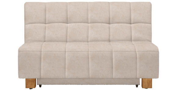 SCHLAFSOFA  in Flachgewebe Sandfarben  - Sandfarben/Naturfarben, MODERN, Holz/Textil (145/92/102cm) - Novel