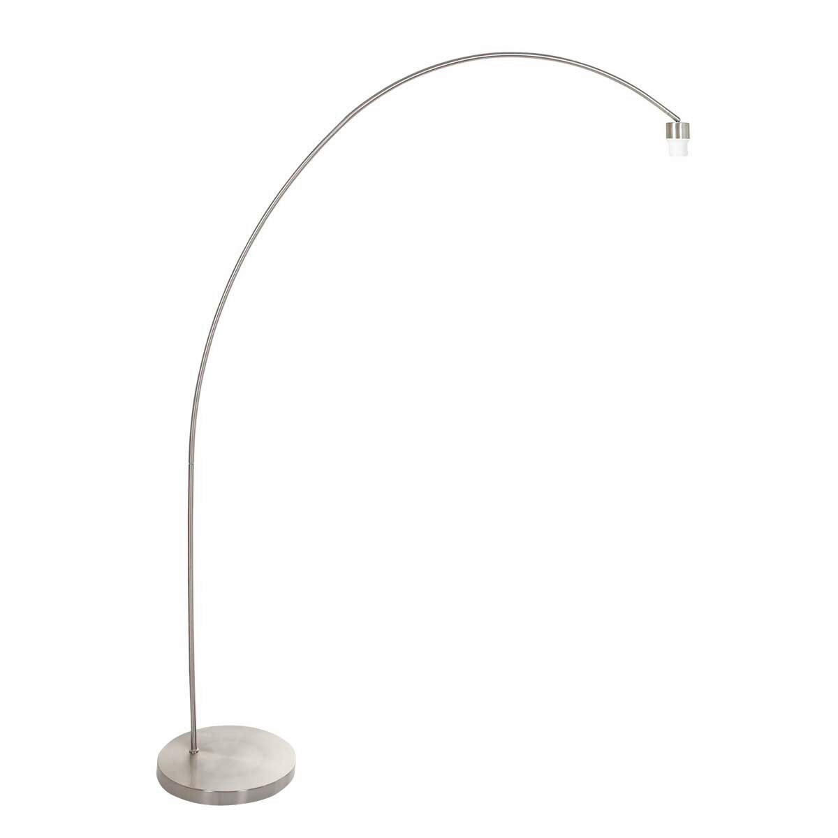 STEHLEUCHTE 40/185/172 cm  - Silberfarben/Weiß, Trend, Glas/Metall (40/185/172cm)