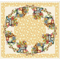 ASZTALTERÍTŐ   - bézs, Basics, textil (90/90cm)