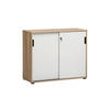 AKTENSCHRANK Weiß, Eichefarben  - Eichefarben/Weiß, MODERN, Holzwerkstoff (100,1/83,6/41cm) - MID.YOU