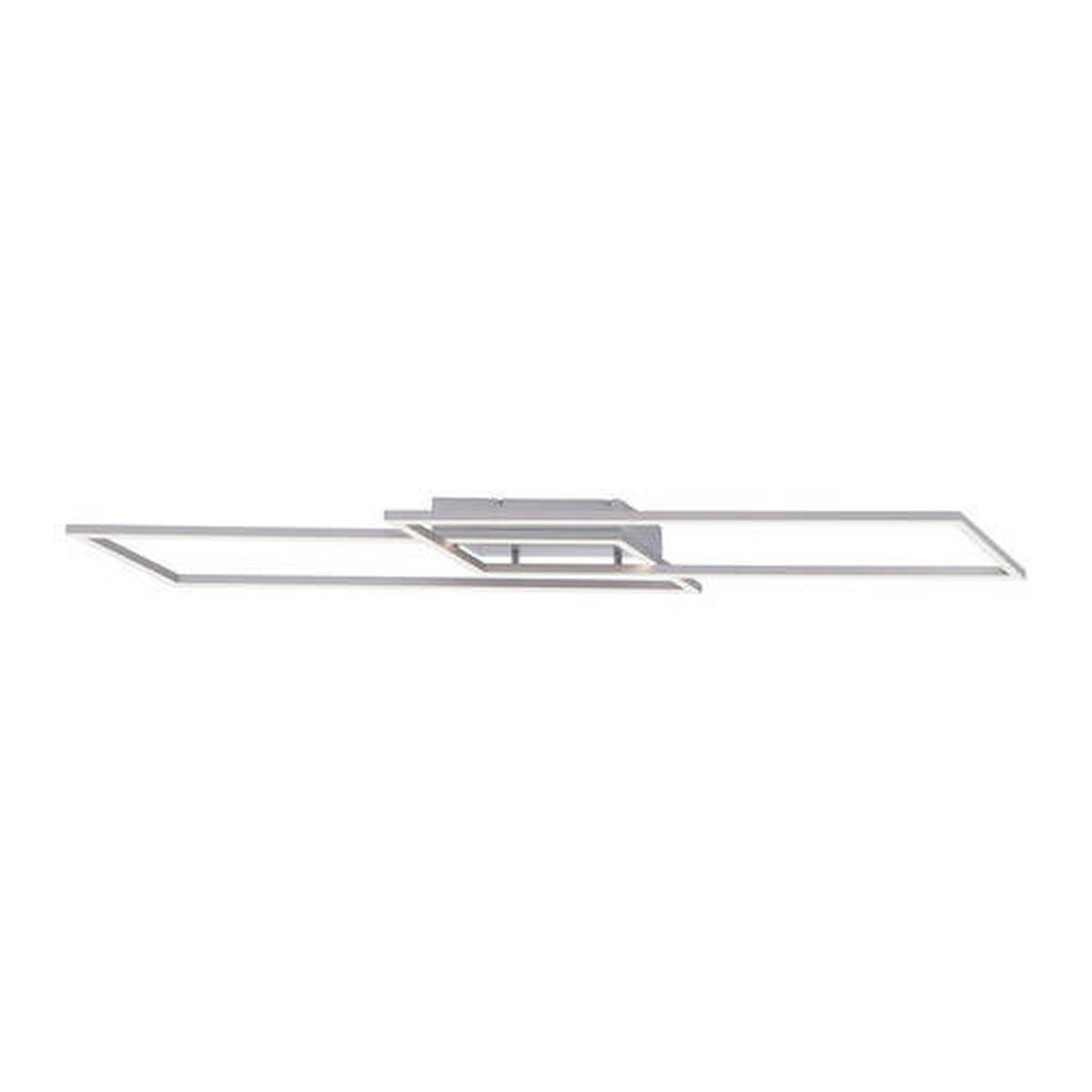 LED-DECKENLEUCHTE Inigo 113,20/24,20/6,80 cm   - Chromfarben/Nickelfarben, Design, Kunststoff/Metall (113,20/24,20/6,80cm) - Paul Neuhaus