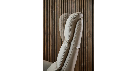 RELAXSESSEL in Leder Greige  - Greige/Schwarz, Design, Leder/Metall (76/108/86cm) - Dieter Knoll