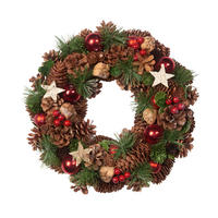 VENIEC 34 cm - viacfarebná, Natur, drevo/plast (34cm) - X-Mas