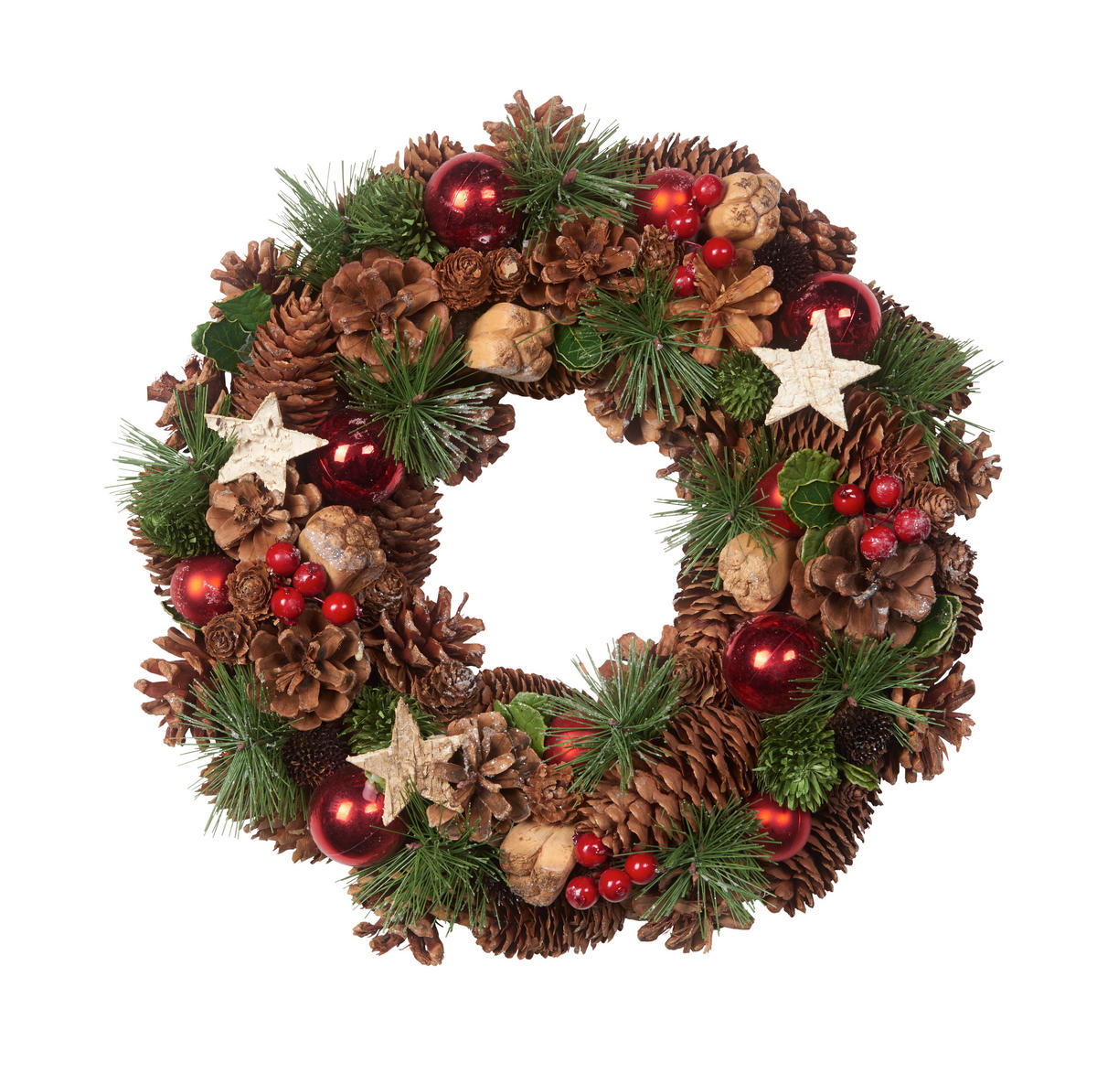 VENIEC 34 cm - viacfarebná, Natur, drevo/plast (34cm) - X-Mas