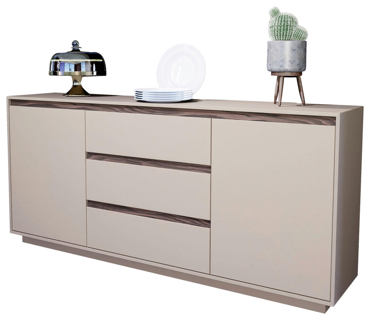 SIDEBOARD Nussbaumfarben, Kaschmir  190/88/41 cm  - Kaschmir/Nussbaumfarben, Design, Holzwerkstoff (190/88/41cm) - Stylife
