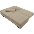 SCHLAFSOFA Macy in Sandfarben  - Sandfarben/Wengefarben, Design, Holz/Textil (203/94/100cm) - Novel