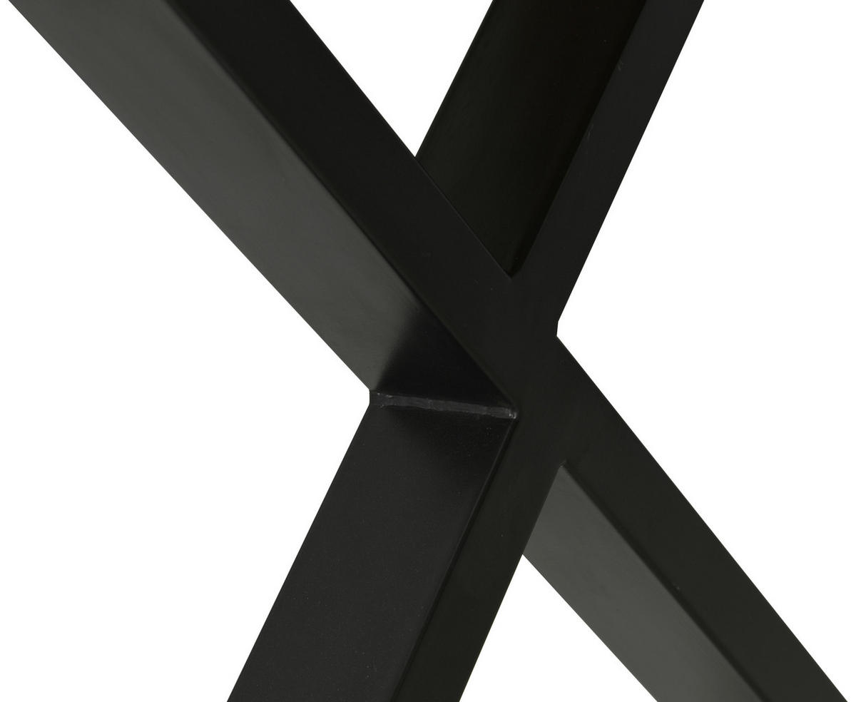 ESSTISCH 160/90/77 cm Echtholz, Nachbildung  Holz, Metall, Holzwerkstoff rechteckig Eichefarben  - Eichefarben/Schwarz, MODERN, Holz/Holzwerkstoff (160/90/77cm) - MID.YOU