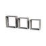 WANDREGALSET 3-teilig Grau - Grau, Design (12cm) - Carryhome WANDREGALSET 3-teilig Grau - Grau, Design (12cm) - Carryhome