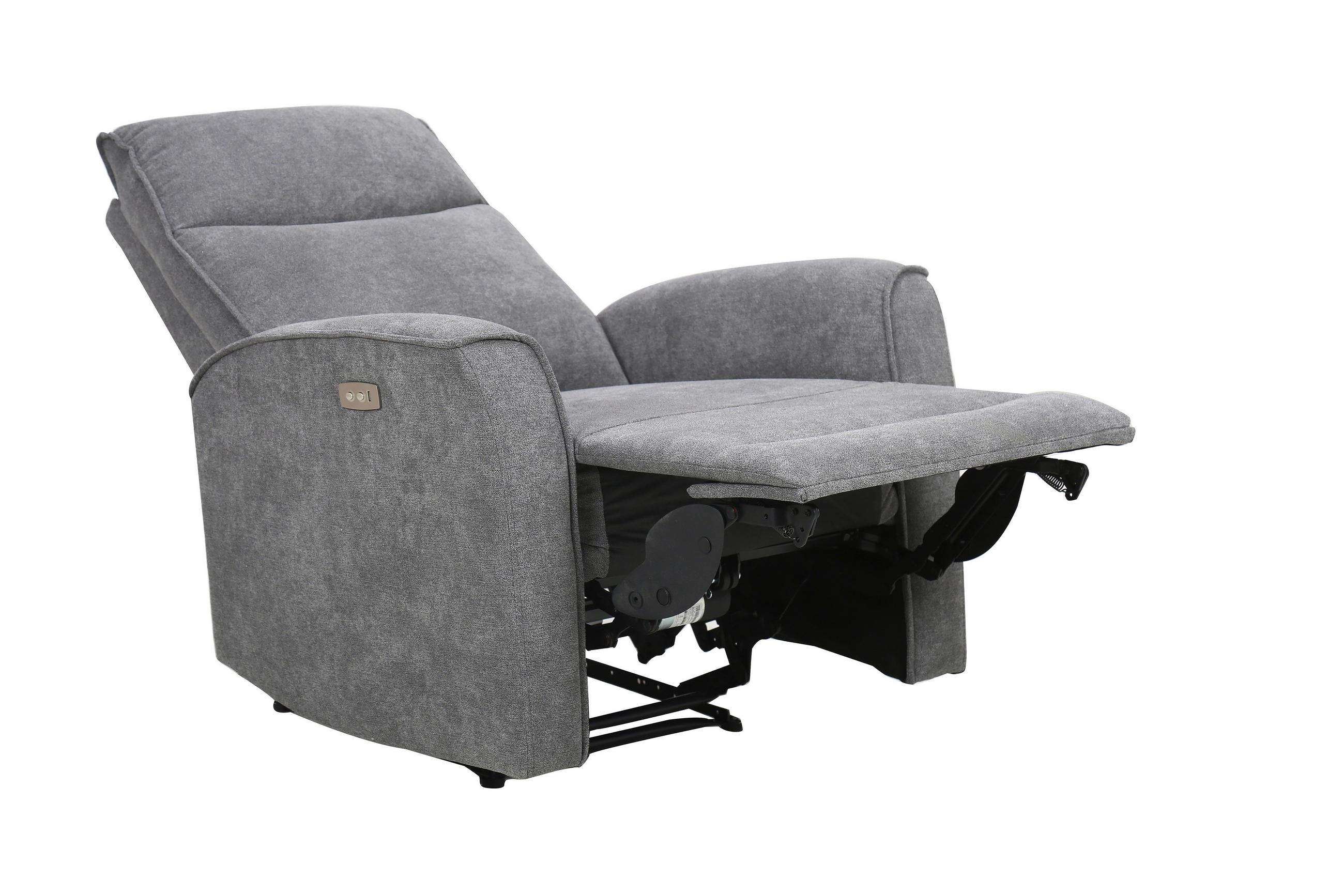 RELAXSESSEL Webstoff    - Schwarz/Grau, KONVENTIONELL, Kunststoff/Textil (85/105/97cm) - MID.YOU