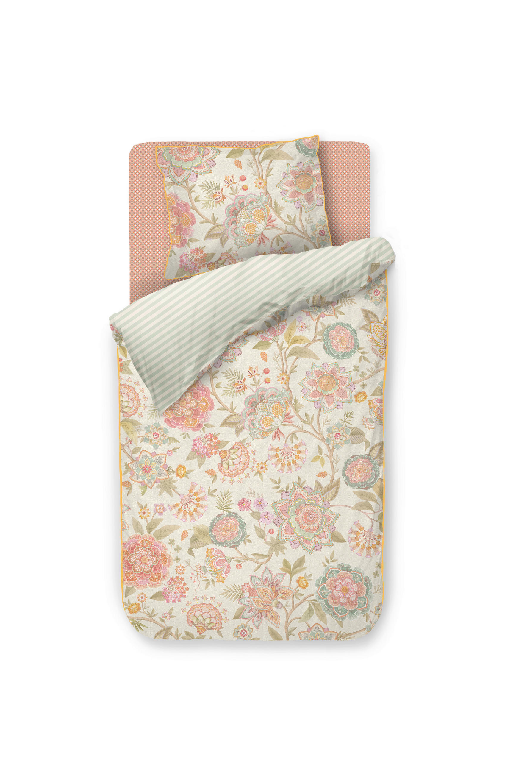 BETTWÄSCHE Bombay Bold 140/200 cm  - Creme, Basics, Textil (140/200cm) - Pip Home