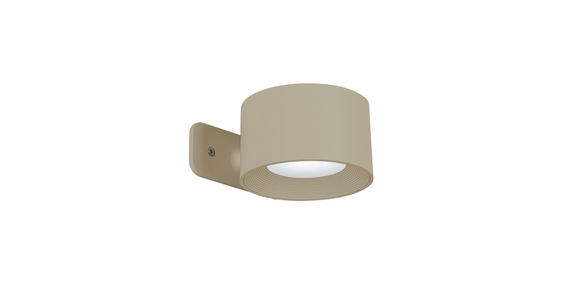 AKKU-WANDLEUCHTE - Sandfarben, Basics, Kunststoff/Metall (9,2/8/4,5cm) - Novel