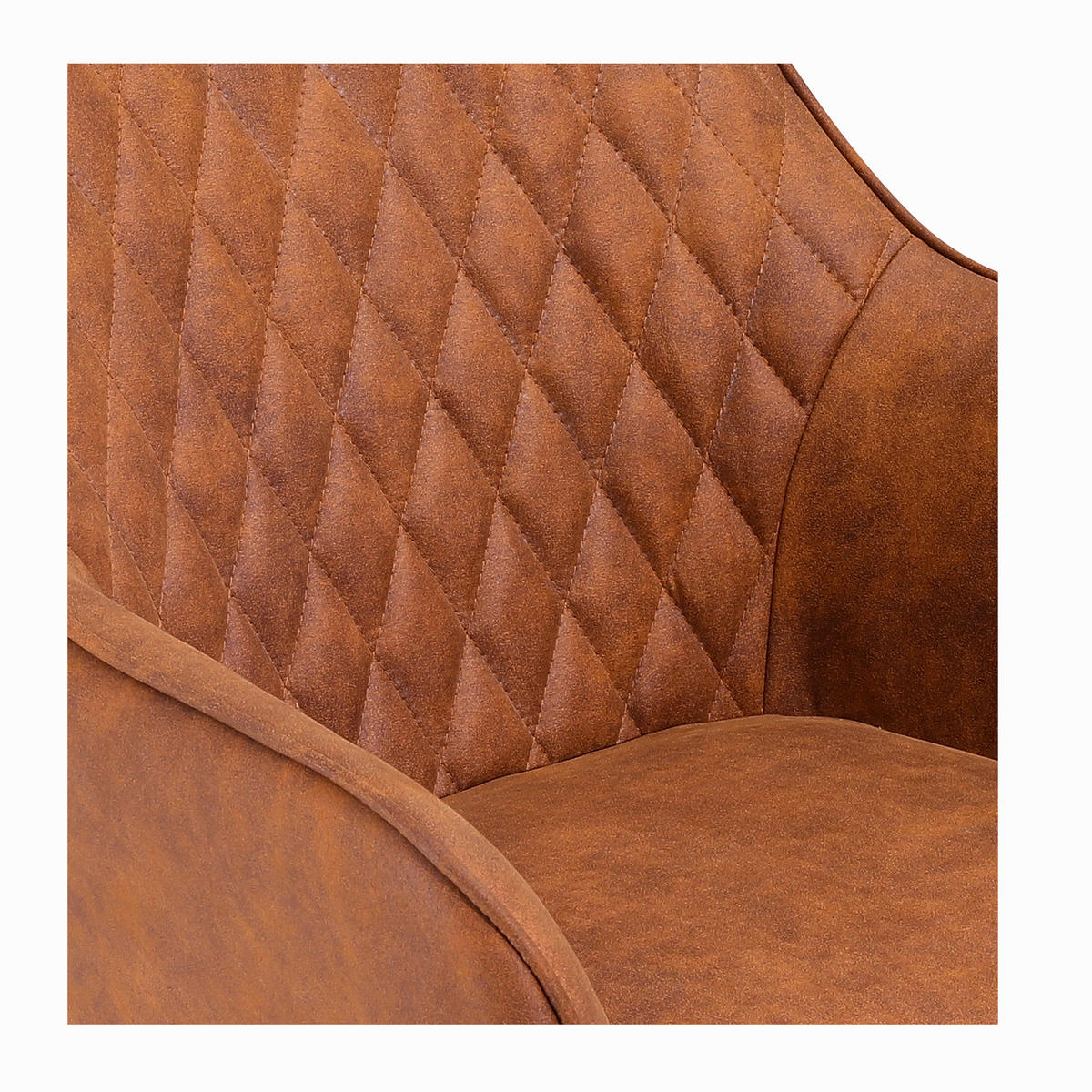 SADA STOLIČIEK S PODRÚČKAMI 2 kus - hnedá/čierna, Modern, kov/textil (56,5/83/63cm) - Livetastic