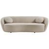 BIGSOFA in Flachgewebe Beige  - Beige/Schwarz, Design, Kunststoff/Textil (245/81/120cm) - Ambia Home