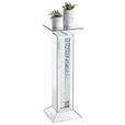 DEKOSÄULE Glas, Holzwerkstoff  - Silberfarben, Design, Glas/Holzwerkstoff (30,5/30,5/89cm) - Xora