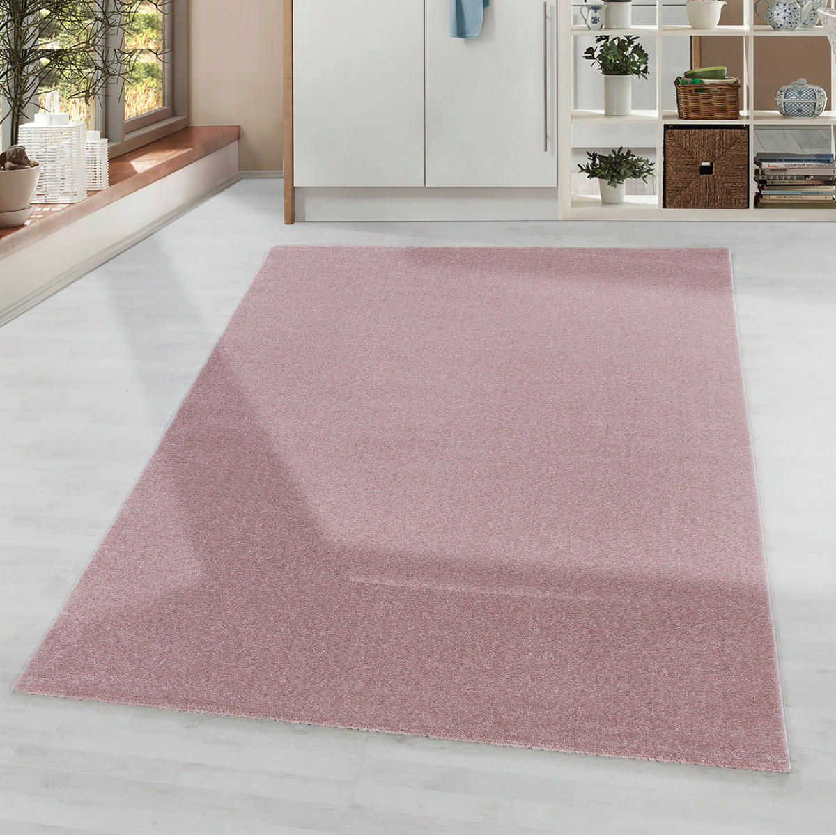 LÄUFER 80/250 cm Rio 4600 rose  - Rosa, Basics, Textil (80/250cm) - Novel