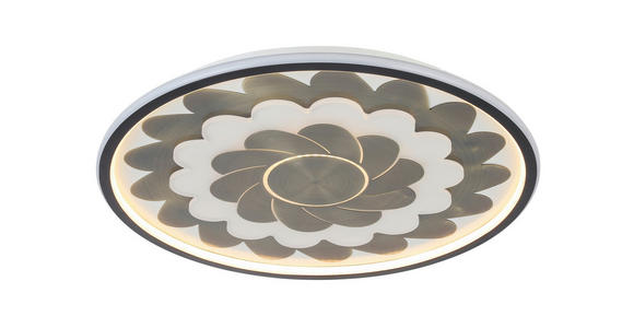 LED-DECKENLEUCHTE 58/5,5 cm - Messingfarben/Schwarz, LIFESTYLE, Kunststoff/Metall (58/5,5cm) - Dieter Knoll