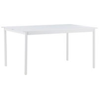 GARTENTISCH Metall Weiß rechteckig  - Weiß, KONVENTIONELL, Metall (150/100/75cm) - Gardenson