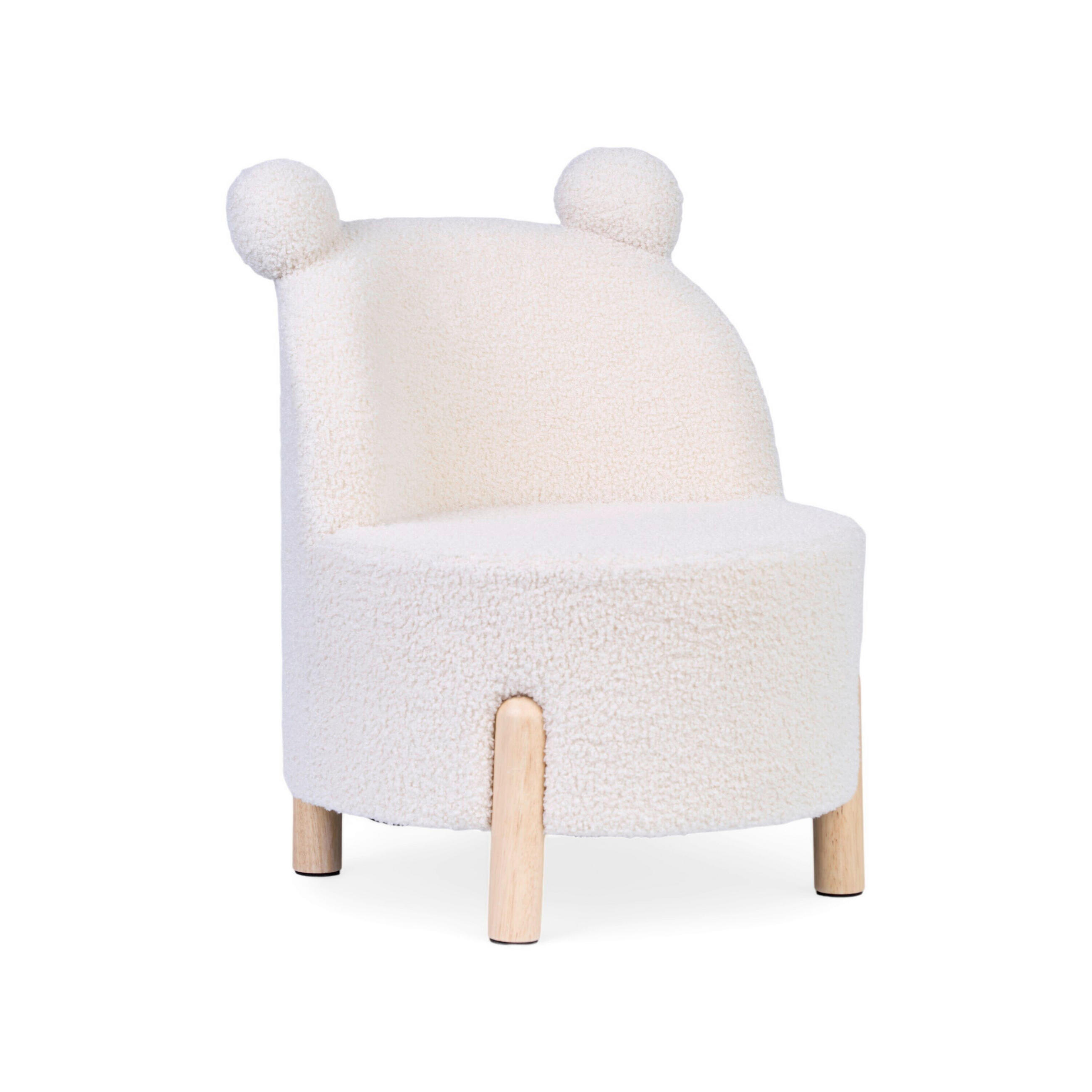 KINDERSTUHL - Buchefarben/Weiß, Basics, Holz/Kunststoff (45/45/56cm) - Childhome