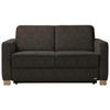 SCHLAFSOFA Dunkelbraun  - Dunkelbraun/Naturfarben, KONVENTIONELL, Holz/Textil (160/86/92cm) - Sedda
