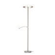 LED-DECKENFLUTER 40/180 cm    - Weiß/Nickelfarben, KONVENTIONELL, Kunststoff/Metall (40/180cm) - Dieter Knoll