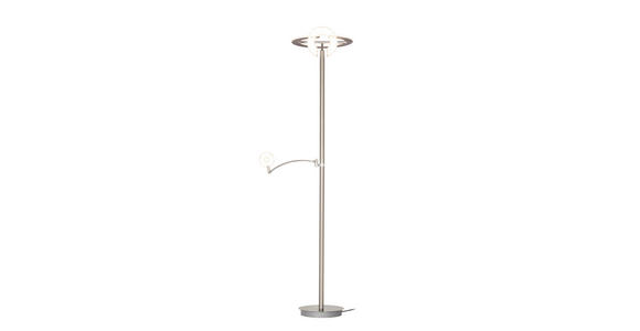 LED-DECKENFLUTER 40/180 cm    - Weiß/Nickelfarben, KONVENTIONELL, Kunststoff/Metall (40/180cm) - Dieter Knoll