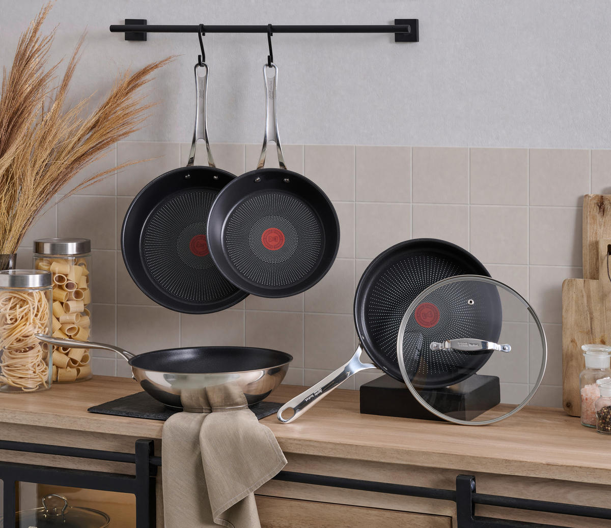 SCHMORPFANNE Jamie Oliver COOK SMART 25 cm  - Chromfarben, Basics, Glas/Metall (25cm) - Tefal