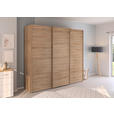 SCHWEBETÜRENSCHRANK  in Sonoma Eiche  - Sonoma Eiche, Design, Holzwerkstoff/Kunststoff (242/223/68cm) - Novel