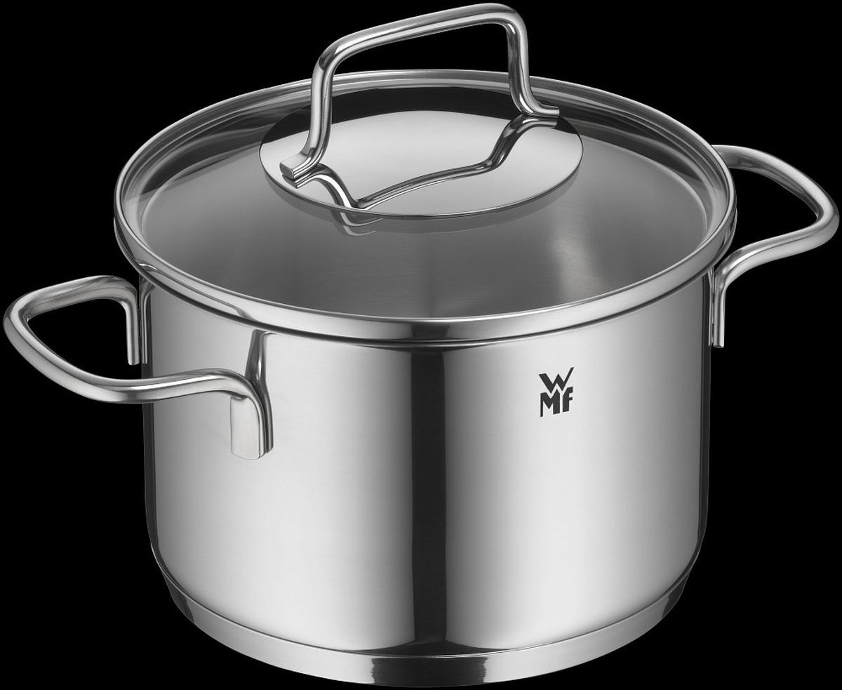 KOCHTOPFSET 4-teilig  - Edelstahlfarben, Design, Glas/Metall - WMF