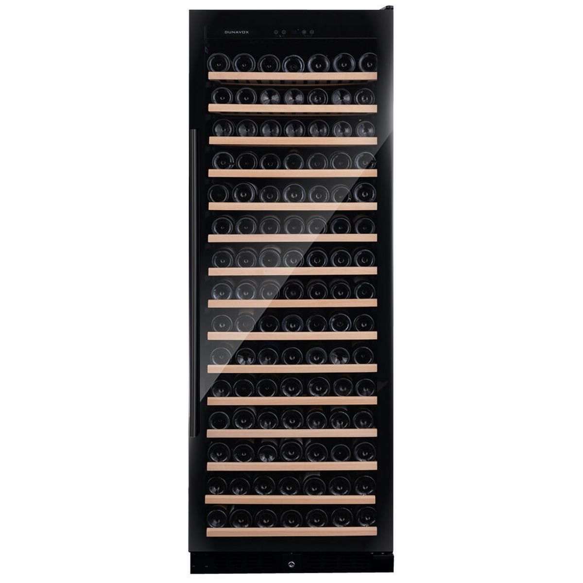 WEINKÜHLSCHRANK DX-194.490BK  - Schwarz, Basics, Glas/Holz (65,5/183,5/68cm)