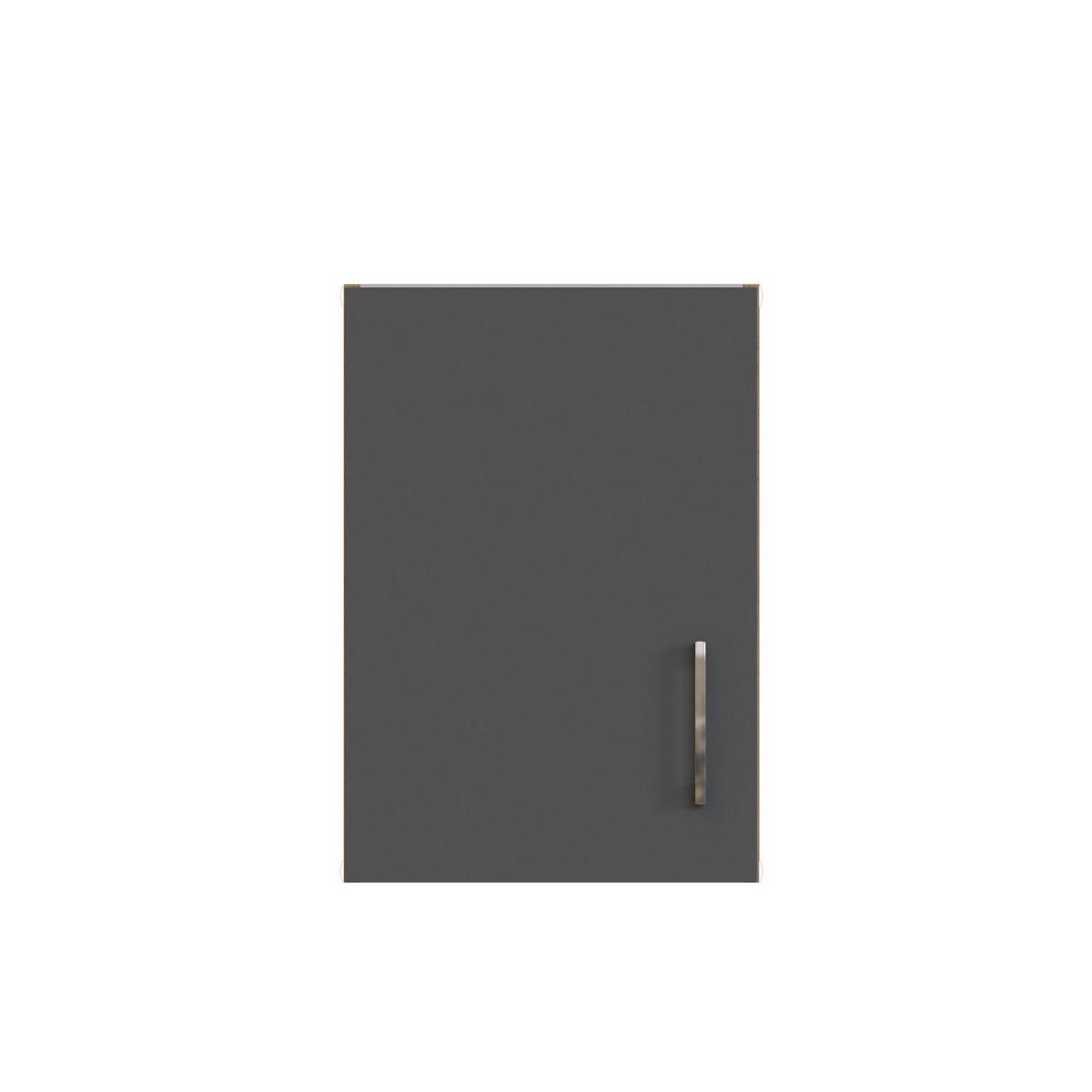 KÜCHENOBERSCHRANK 40/57/34 cm  in Anthrazit, Eiche Wotan  - Chromfarben/Anthrazit, Modern, Holzwerkstoff/Metall (40/57/34cm) - Held