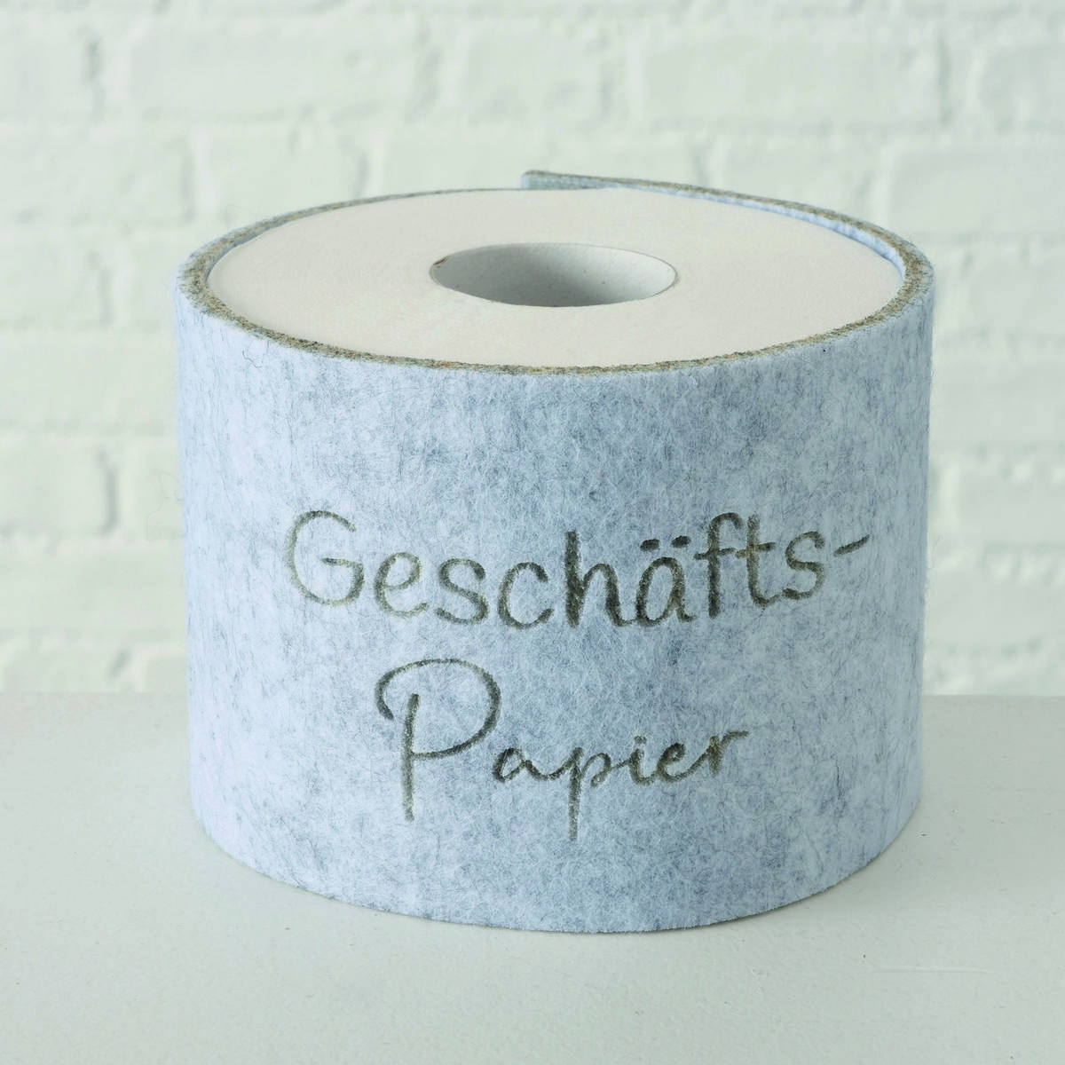 WC-PAPIER  in Textil  - Beige/Grau, Basics, Textil (10/42cm)