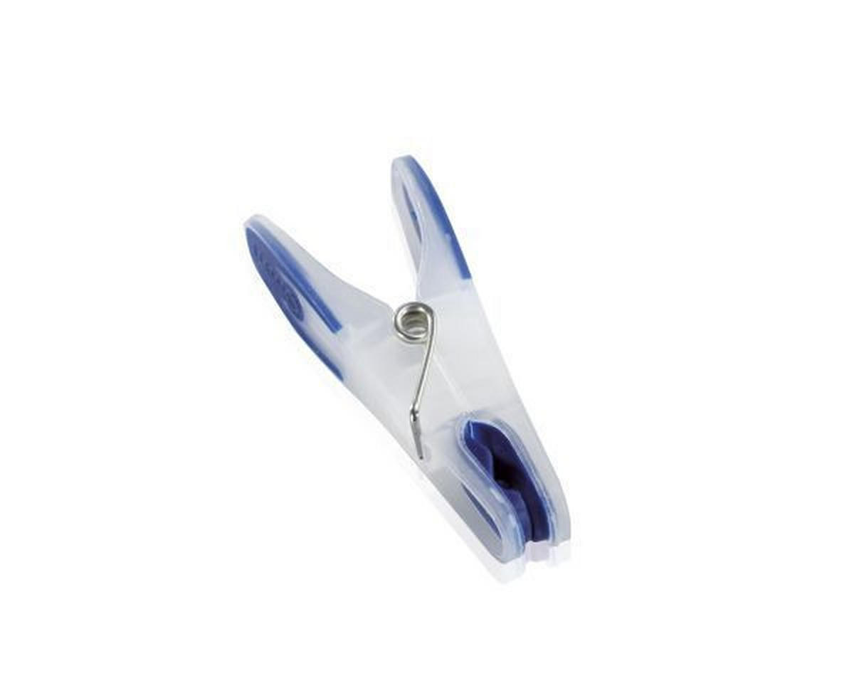 WÄSCHEKLAMMERN  - Blau/Rot, Basics, Kunststoff - Leifheit