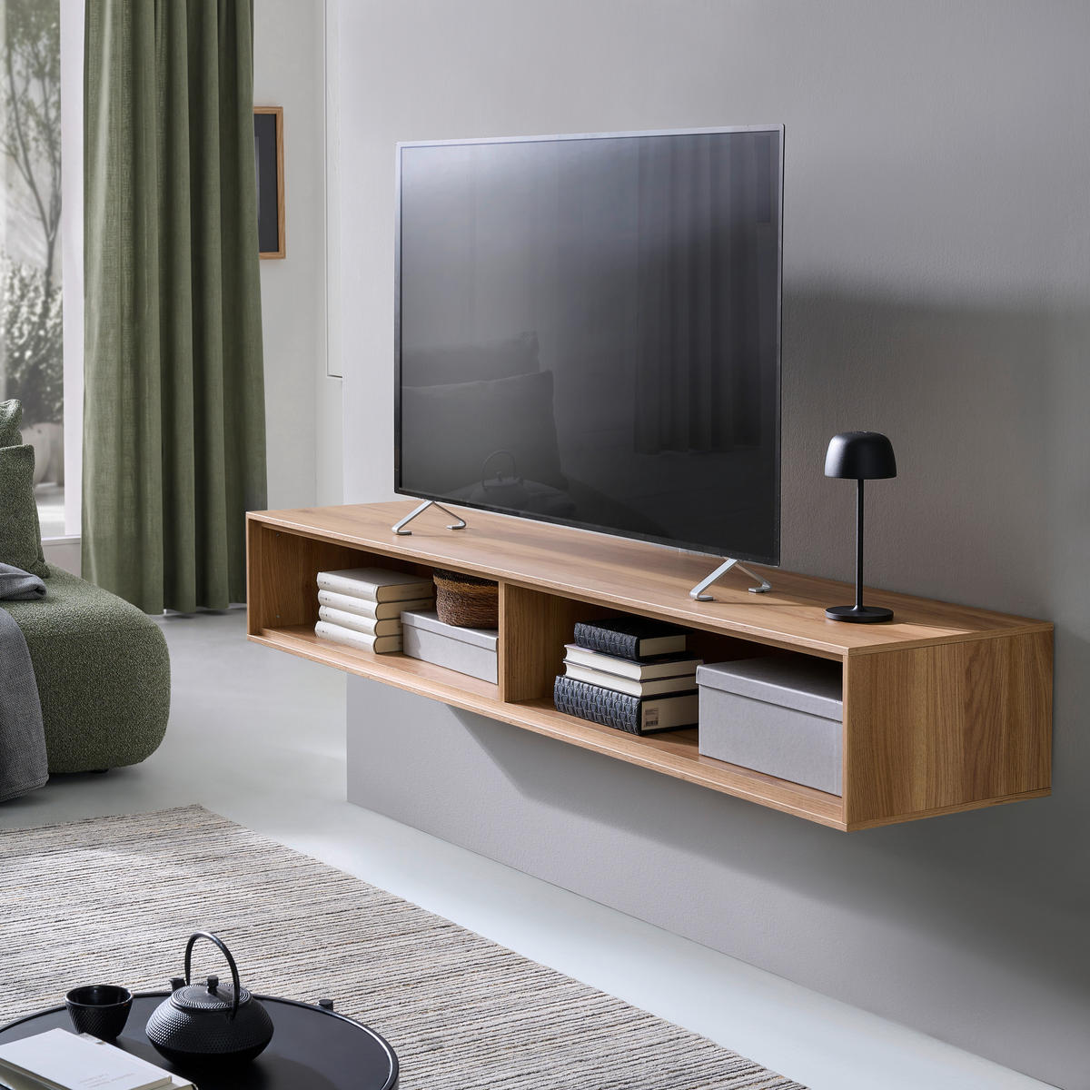 TV-ELEMENT 179,1/26/40 cm Eichefarben  179,1/26/40 cm  - Eichefarben, Design, Holzwerkstoff (179,1/26/40cm) - home24