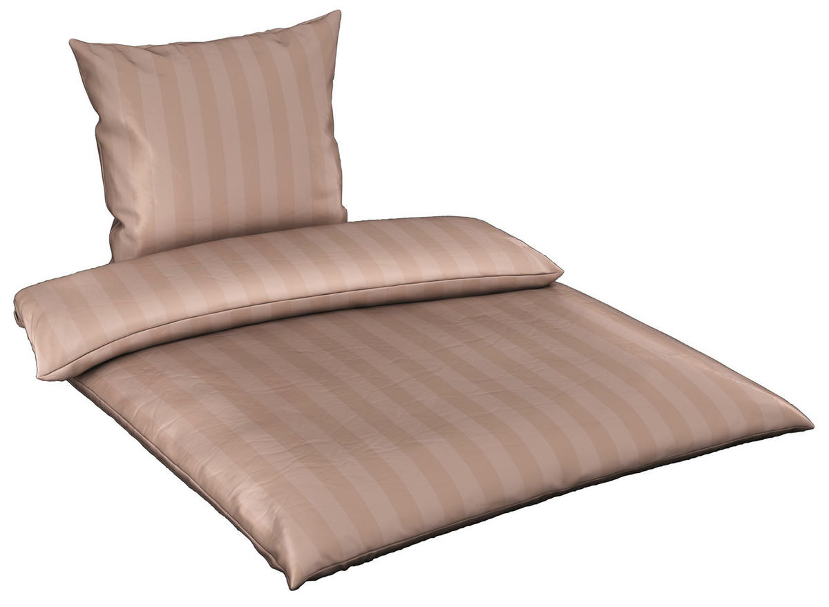 BETTWÄSCHE Satin 135/200 cm  - Beige, Textil (135/200cm) - Dieter Knoll