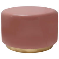 BEISTELLTISCH Metall  - Goldfarben/Altrosa, Design, Metall (51,5/43cm) - Kayoom