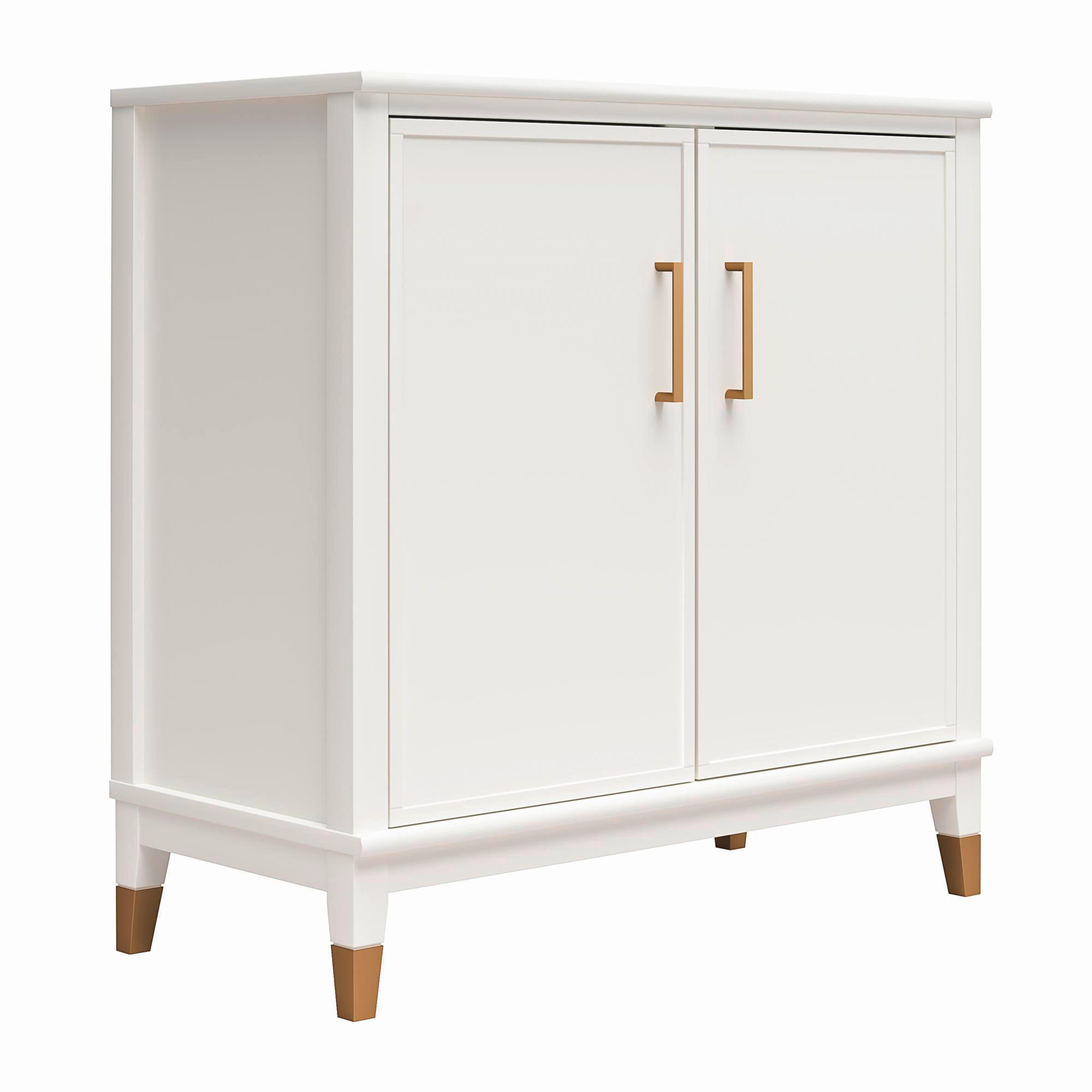 KOMMODE Westerleigh  in 84/84/40 cm  - Goldfarben/Weiß, Design, Holzwerkstoff/Metall (84/84/40cm) - MID.YOU
