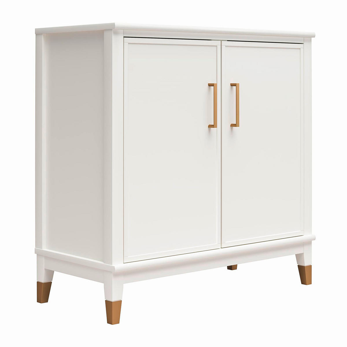 KOMMODE Westerleigh  in 84/84/40 cm  - Goldfarben/Weiß, Design, Holzwerkstoff/Metall (84/84/40cm) - MID.YOU