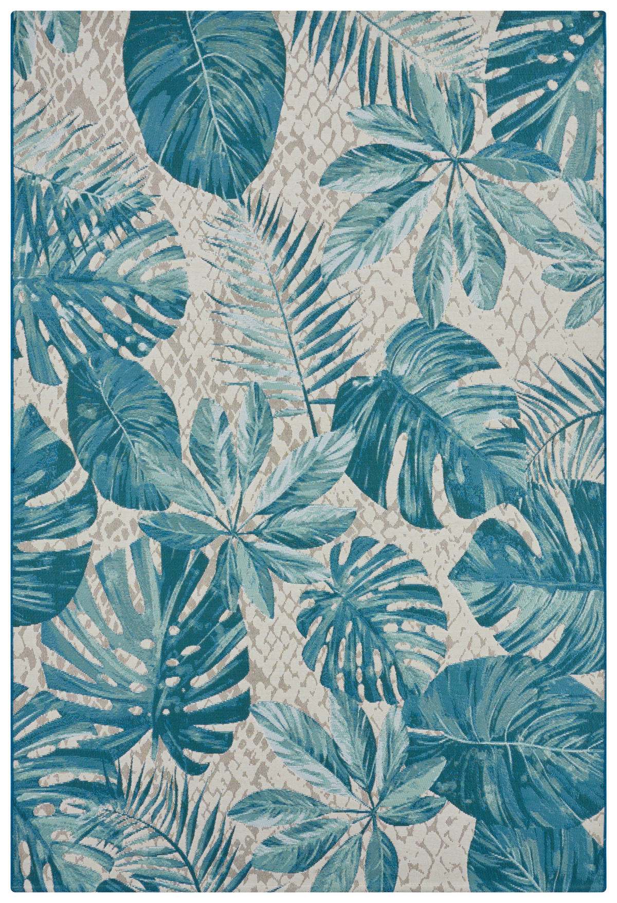 OUTDOORTEPPICH 80/165 cm Flair Türkis  - Türkis, Design, Kunststoff (80/165cm) - Hanse Home