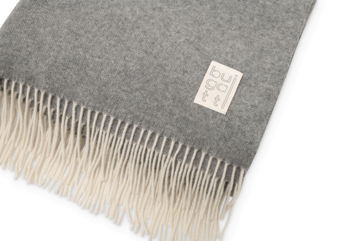 PLÉD, vlna, 150/200 cm - sivá, Basics, textil (150/200cm) - Bugatti