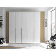 DREHTÜRENSCHRANK  in Weiß  - Schwarz/Weiß, MODERN, Holzwerkstoff/Kunststoff (225/225/52cm) - Carryhome