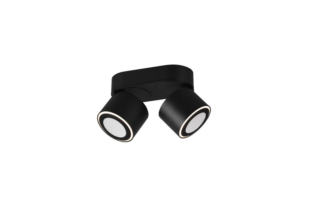 LED-STRAHLER - Schwarz, Design, Metall (17/10,6cm)