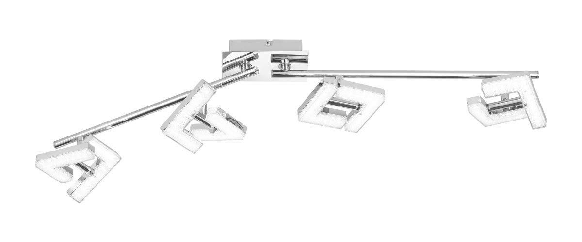 LED-STRAHLER 83/10/11 cm   - Klar/Chromfarben, Design, Kunststoff/Metall (83/10/11cm) - Globo