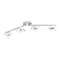 LED-STRAHLER 83/10/11 cm   - Klar/Chromfarben, Design, Kunststoff/Metall (83/10/11cm) - Globo