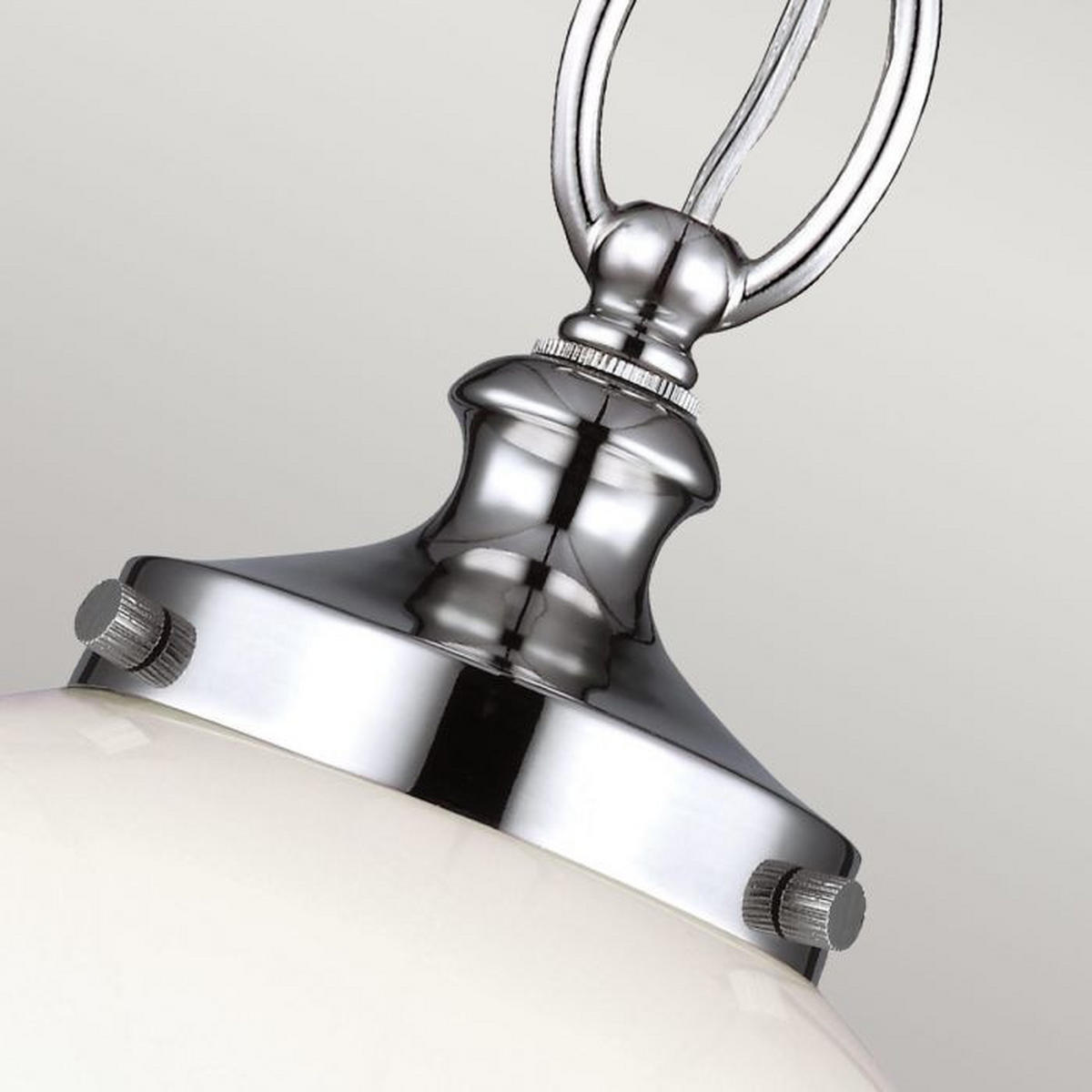 HÄNGLAMPA Parkman 21.6/53  cm  - nickelfärgad, Klassisk, metall/glas (21.6/53 cm) - Elstead Lighting